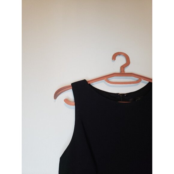 Betsy & Adam Women 2 Dress Sheer Waist Panel Black Striped Sleeveless Round Neck - Picture 4 of 5